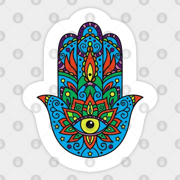 Kabbalah hand Sticker by Ashygaru